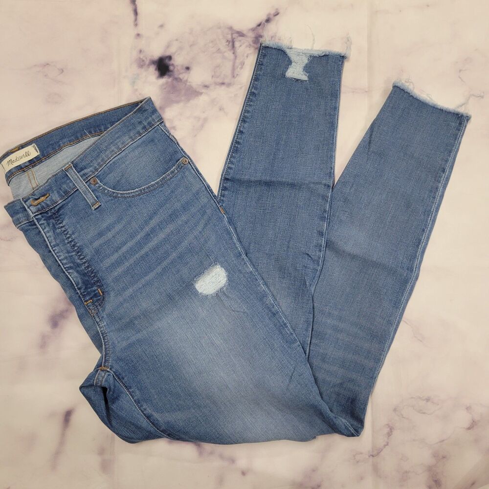 Madewell Light Wash 9" High Rise Skinny Denim Jeans 32T